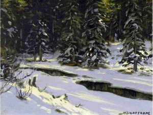 Matt Lindstrom: UNTITLED (FOREST STREAM IN WINTER)