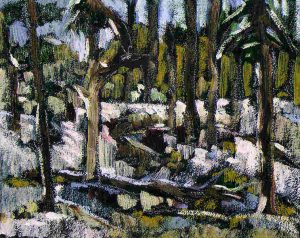 Lorenzo Dupuis: FOREST INTERIOR-RED RIVER PARK #1  |  FOREST INTERIOR-RED RIVER PARK #2