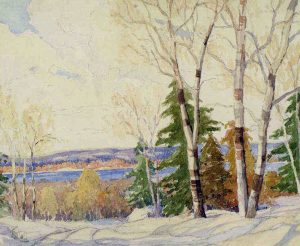James (Jim) McLaren Nicoll: WINTER TREES ALONG THE BOW RIVER
