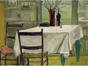 Lorne Holland Bouchard: KITCHEN TABLE (JEAN JUNEAU’S CABIN), ST. PLACIDE-PQ