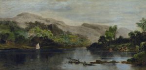 Elmer Keene: UNTITLED (CROSSING THE STREAM WITH HORSE TEAM)