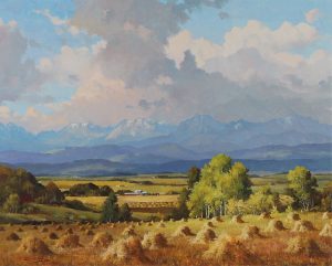 Duncan Mackinnon Crockford: A GLEAM OF SUNLIGHT, THE CALLING VALLEY NEAR BLACK DIAMOND, ALBERTA