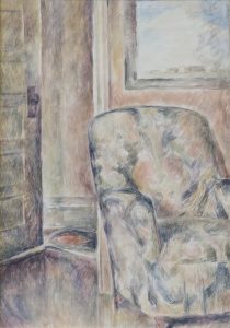 Lionel Lemoine FitzGerald: INTERIOR SCENE, CHAIR BY A WINDOW
