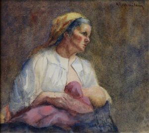 Mary Riter Hamilton: NURSING MOTHER AND CHILD