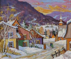Claude Langevin: AU COEUR DU VILLAGE