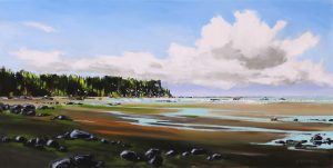 Allan Dunfield: A HERRING BEACH (HERRING TIME AROUND QUALICUM BEACH)