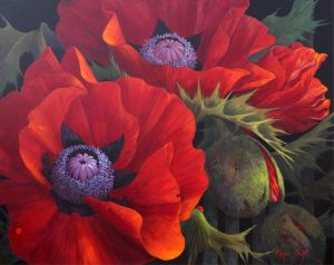 Page Ough: MORNING LIGHT, POPPIES