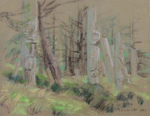 Joseph Francis Plaskett: FOREST AND POLES (HAIDA GWAII)