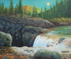 Stephen Hynes: ELBOW FALLS BY NIGHT
