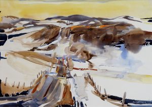 Brent R. Laycock: WINTER ROAD, FOOTHILLS