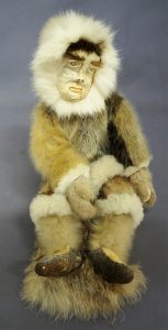 Unidentified Inuit Artist: SEATED INUIT DOLL