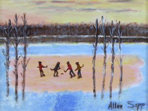 Allen Sapp: PLAYING HOCKEY