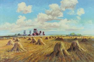 Don Frache: GRAIN ELEVATORS AND STOOKS