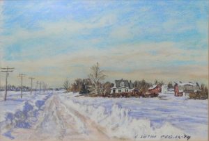 Ernest Luthi: WINTER IN A PRAIRIE TOWN