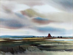 John Herreilers: GRAIN ELEVATORS UNDER A PRAIRIE SKY