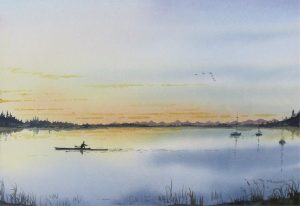 Peter J. Thompson: ROWING, EARLY MORNING