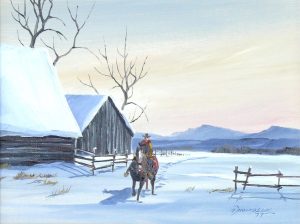 Allan Robert Thompson: RIDER HEADING OUT  |  RIDER ON THE RANGE