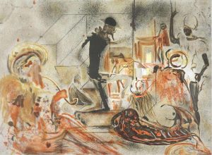Salvador Dali (after): STUDIO OF DALI (after the original gouache)