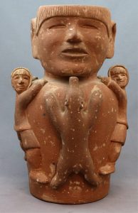 Laurent Aksadjuak: VESSEL WITH INUIT FIGURES AND POLAR BEARS