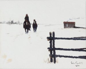 Michael Lonechild: RIDER ON A WINTRY DAY