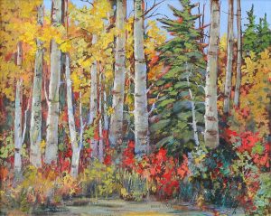 Irene Wahl: AUTUMN LANDSCAPE WITH ASPEN