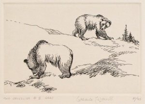 Clarence Tillenius (2): TWO GRIZZLIES #1  |  TWO GRIZZLIES #2