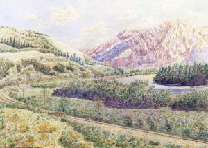 F. W. Brander: EXSHAW, CANADIAN ROCKIES, ALBERTA