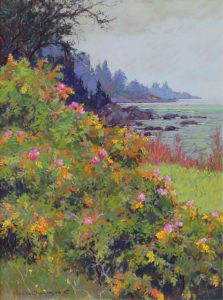 Horace Champagne: WILD ROSES IN MISTY RAIN