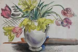 George Campbell Tinning: FLORAL STILL LIFE