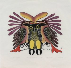 Kenojuak Ashevak: RAVENS AND OWL