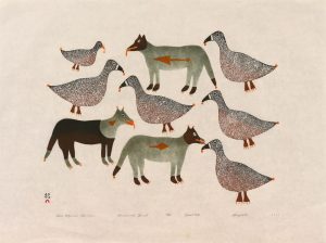 Ikayukta Tunnillie: SLED DOGS AND PTARMIGAN