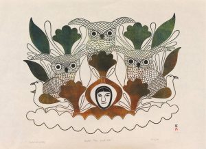 Kenojuak Ashevak: OWLS AND FOLIAGE