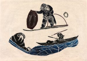 Juanisialu Irqumia: WOMAN AT WORK, HUNTER IN KAYAK