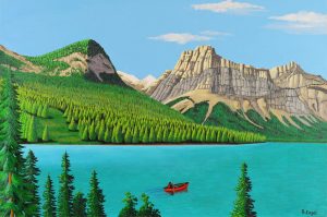 Barbara Engel: CANOEING ON EMERALD LAKE