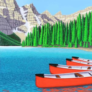 Barbara Engel: MORAINE LAKE AND THE VALLEY OF THE TEN PEAKS