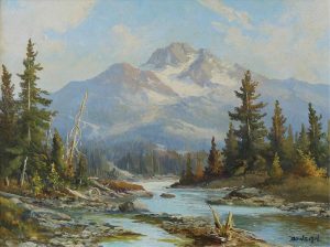 Duncan Mackinnon Crockford: LOWER SPRAY VALLEY, GOAT MT., ALTA