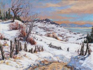 Horace Champagne: MARCH MORNING ON THE NORTH SHORE, LES EBOULEMENTS, QUEBEC
