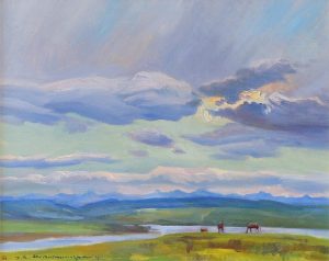 Orestes Nicholas (Rick) Grandmaison: THE HAYFIELD IN LATE EVENING