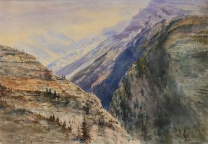Marmaduke Matthews: GORGE NEAR CANMORE, ROCKY MTS