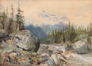 Frederic Marlett Bell-Smith: CHEOPS, FROM THE PATH TO THE GLACIER, SELKIRKS, B.C.