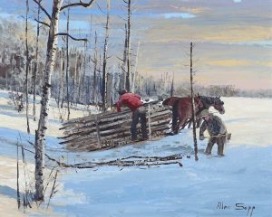 Allen Sapp: CHOPPING LAST TREE FOR TODAY