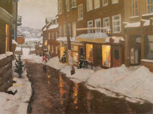 Horace Champagne: THE OLDEST PART OF QUEBEC CITY (NEAR PLACE ROYAL AT CHRISTMAS TIME)