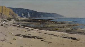 Lorne Holland Bouchard: BEACH AT ST. IRENEE, P. QUE, LOWER ST. LAWRENCE