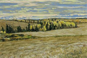 Herbert Otto (Herb) Sellin: YELLOW GREEN FALL #2 – PRIDDIS