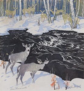 Barbara Harvey Leighton: DEER, KANANASKIS