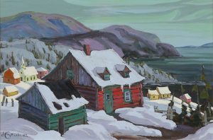 Vladimir Horik: CHARLEVOIX VILLAGE OVERLOOKING THE ST. LAWRENCE