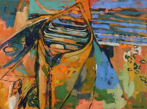 Amy Dryer: ORANGE BOAT I