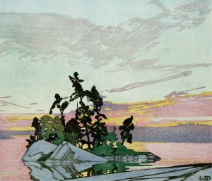 Walter Joseph Phillips: SUNSET, LAKE OF THE WOODS