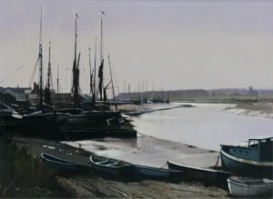 Geoffrey Allan Rock: LOW TIDE, EVENING, MALDON, ESSEX