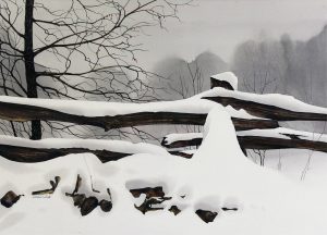 Jack Reid: RAIL FENCE, WINTER